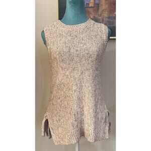 Loft pink marbled Sweater
Vest sleeveless
With side Tye details